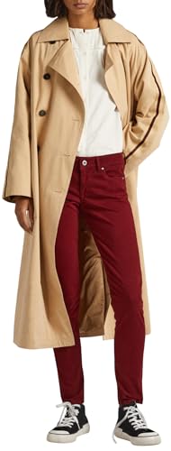 Pepe Jeans Damen Soho Pants, Red (Burgundy), 28W / 28L von Pepe Jeans