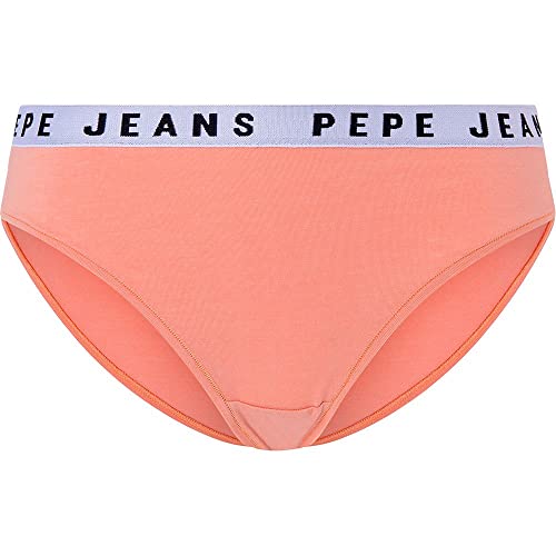 Pepe Jeans Damen Solid Bikini Style Underwear, Orange (Peach), S von Pepe Jeans