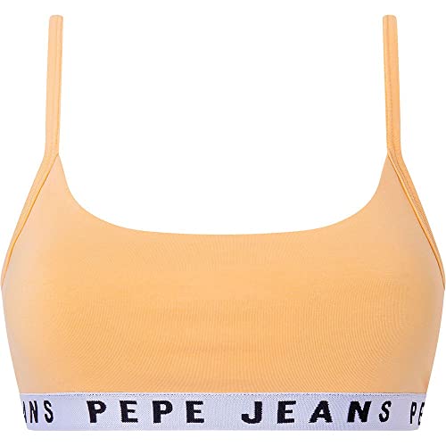 Pepe Jeans Damen Solid STR Brlt Bra, Undurchsichtige, Yellow (Yellow), L von Pepe Jeans