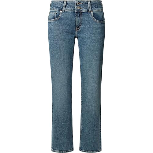 Pepe Jeans Damen Straight Lw Jeans, Blau (Denim-Ia3), 29W x 30L von Pepe Jeans