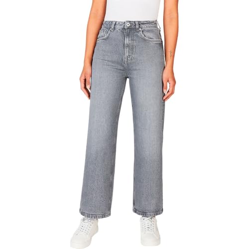Pepe Jeans Damen Straight Uhw Jeans, Grau (Denim-Un0), 29 W/30 L von Pepe Jeans