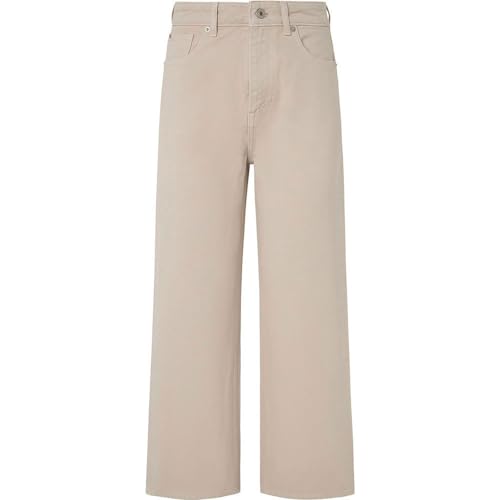 Pepe Jeans Damen Straight Uhw PL204731 Jeans, Beige (Beige), 33W / 28L von Pepe Jeans