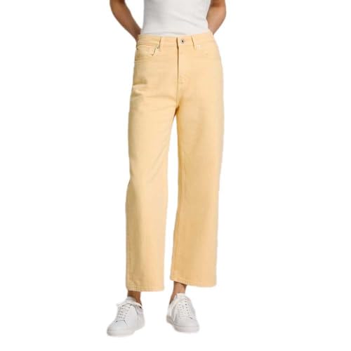 Pepe Jeans Damen Straight Uhw PL204731 Jeans, Yellow (Cornish Yellow), 27W / 28L von Pepe Jeans