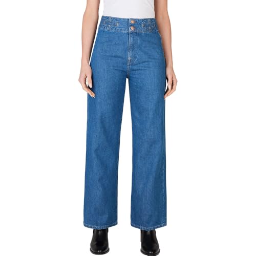Pepe Jeans Damen Straight Uhw Tailor Jeans, Blau (Denim), 31W x 30L von Pepe Jeans