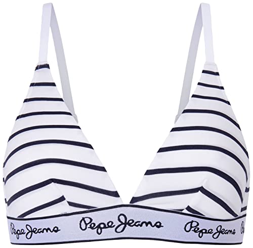 Pepe Jeans Damen Stripes A Bra, Blickdicht, Blue (Navy), S von Pepe Jeans