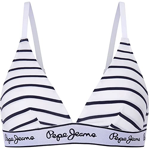 Pepe Jeans Damen Stripes A Bra, Blickdicht, Blue (Navy), S von Pepe Jeans