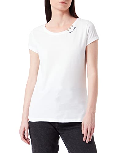 Pepe Jeans Damen T-Shirt Ragy N, Weiß (White), S von Pepe Jeans