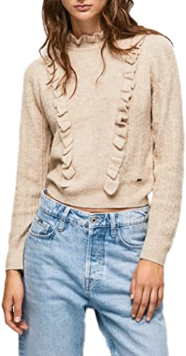 Pepe Jeans Damen Talia Long Sleeves Knits, Beige (Buff), L von Pepe Jeans