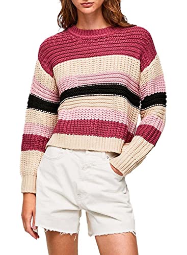 Pepe Jeans Damen Tara Knitwear LS, 371dark Blush, S EU von Pepe Jeans