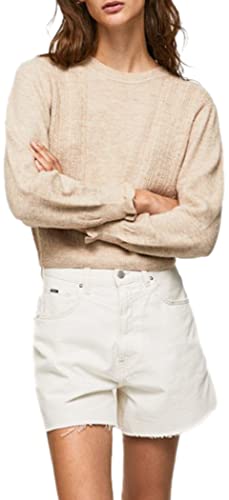 Pepe Jeans Damen Tessa Long Sleeves Knits, Beige (Buff), M von Pepe Jeans