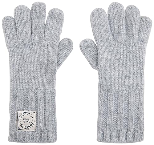 Pepe Jeans Damen Tilde Gloves, Grey (Grey Marl), One Size von Pepe Jeans