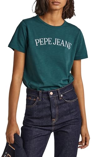 Pepe Jeans Damen VIO T-Shirt, Green (Regent Green), M von Pepe Jeans