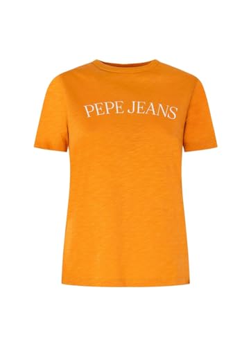 Pepe Jeans Damen VIO T-Shirt, Yellow (Ochre Yellow), S von Pepe Jeans