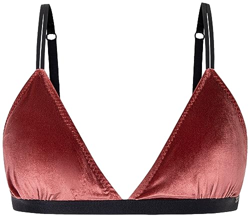 Pepe Jeans Damen Velvet B Bra, Undurchsichtige, Red (Bordeaux), XL von Pepe Jeans