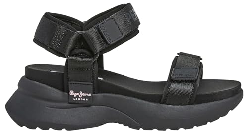 Pepe Jeans Damen Venus Block Sandale, Schwarz (Schwarz), 3 von Pepe Jeans