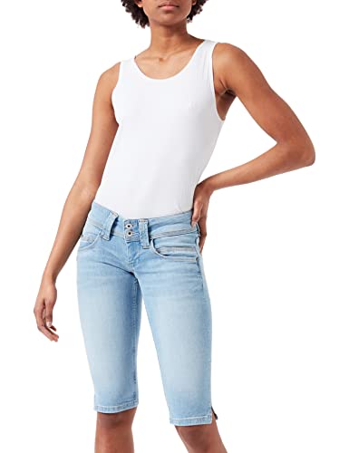 Pepe Jeans Damen Venus Crop Shorts, 000denim, 26 von Pepe Jeans