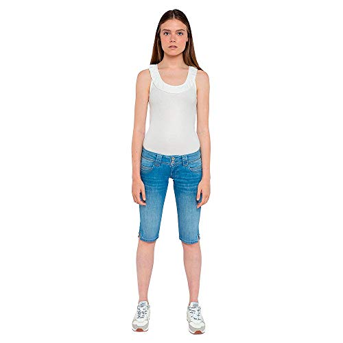 Pepe Jeans Damen Venus Crop Shorts, 000denim, 26 von Pepe Jeans