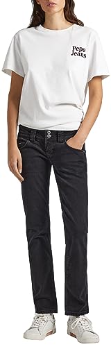 Pepe Jeans Damen Venus Jeans, Black (Denim-xv1), 33W / 32L von Pepe Jeans