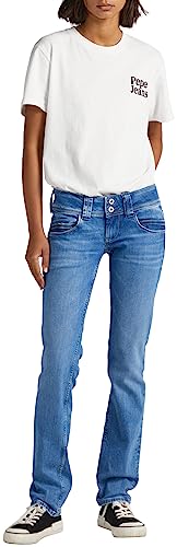 Pepe Jeans Damen Venus Jeans, Blue (Denim-xv3), 34W / 30L von Pepe Jeans