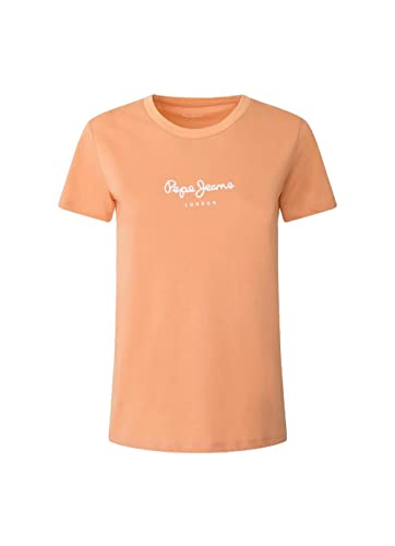 Pepe Jeans Damen Wendy T-Shirt, Orange (Peach), S von Pepe Jeans