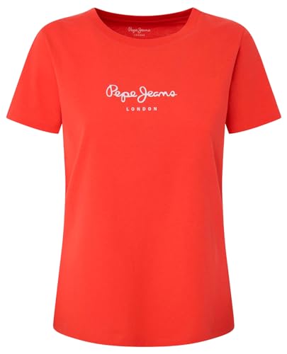 Pepe Jeans Damen Wendy T-Shirt, Red (Crispy Red), S von Pepe Jeans