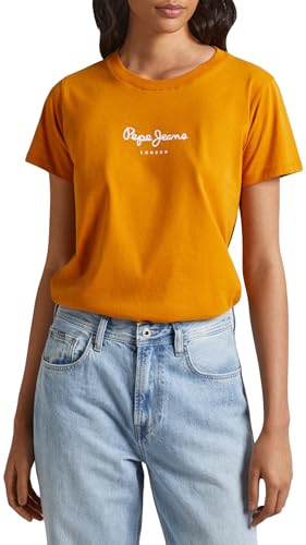 Pepe Jeans Damen Wendys T-Shirt, Yellow (Ochre Yellow), S von Pepe Jeans