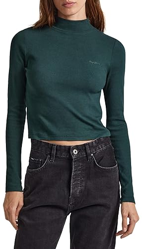 Pepe Jeans Damen Winona Perkins T-Shirt, Green (Regent Green), L von Pepe Jeans