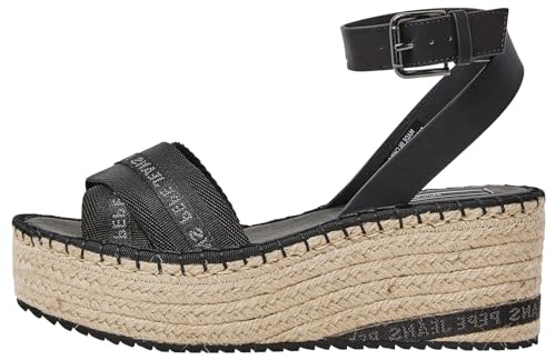 Pepe Jeans Damen Witney Cross Sandale, Schwarz (Schwarz), 7 von Pepe Jeans