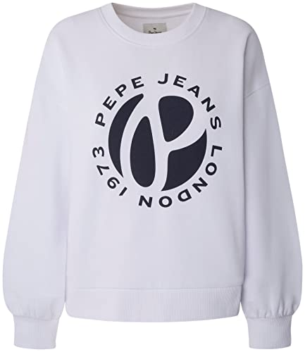 Pepe Jeans Damen Wyllile Sweater, White (White), XL von Pepe Jeans