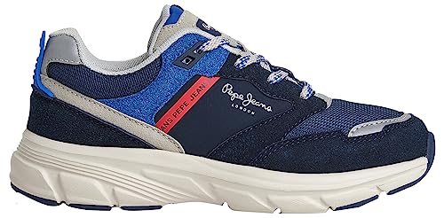 Pepe Jeans Dave Sider B Sneaker, Blue (Navy), 39 EU von Pepe Jeans