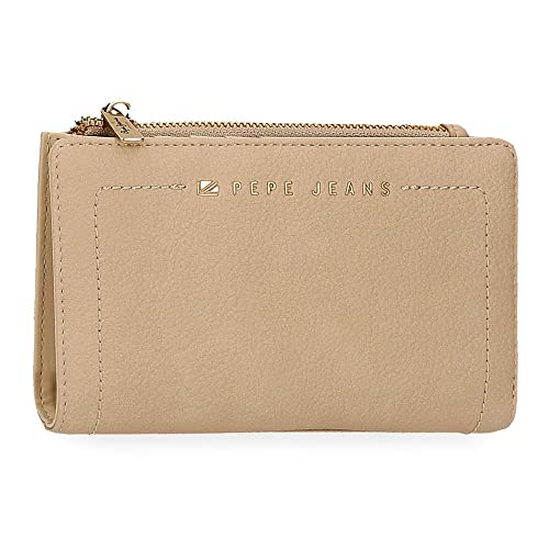 Pepe Jeans Diane Geldbörse mit Kartenhalter Beige 17x10x2 cm Kunstleder von Pepe Jeans