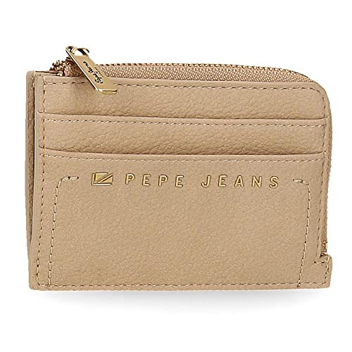 Pepe Jeans Diane Beige Kartenetui 11,5x8x1,5 cm Kunstleder von Pepe Jeans