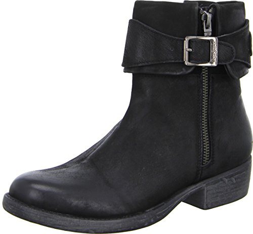 Pepe Jeans Dietrich Flap, STIEFEL motardes Damen, schwarz - schwarz - Größe: 36 EU von Pepe Jeans