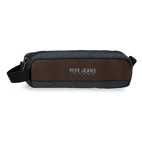 Pepe Jeans District Federmäppchen, Blau, 19 x 5 x 3,5 cm, Polyester von Pepe Jeans