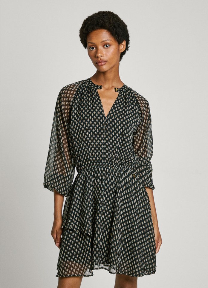 Pepe Jeans Druckkleid SALINA mit langen, halbtransparenten Ärmeln Pepe Jeans Druckkleid SALINA mit langen, halbtransparenten Ärmeln von Pepe Jeans