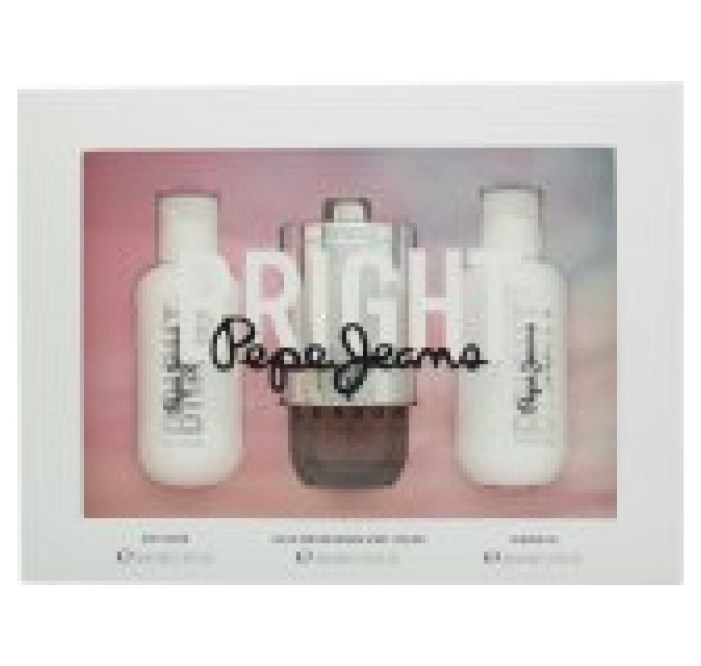 Pepe Jeans Eau de Parfum Bright Gift Set 30ml EDP + 60ml Body Lotion + 60ml Shower Gel Pepe Jeans Eau de Parfum Bright Gift Set 30ml EDP + 60ml Body Lotion + 60ml Shower Gel von Pepe Jeans