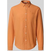 Pepe Jeans Freizeithemd mit Knopfleiste Modell 'ARNAU' in Orange, Größe L von Pepe Jeans
