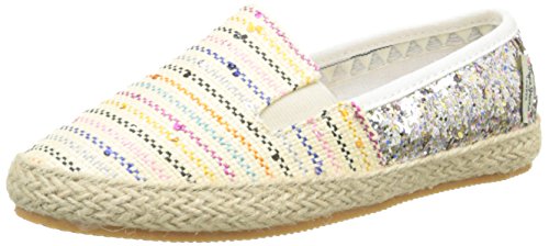 Pepe Jeans GAME RAFIA Mädchen Espadrilles, Mehrfarbig (817OFF LACE), 32 EU von Pepe Jeans London