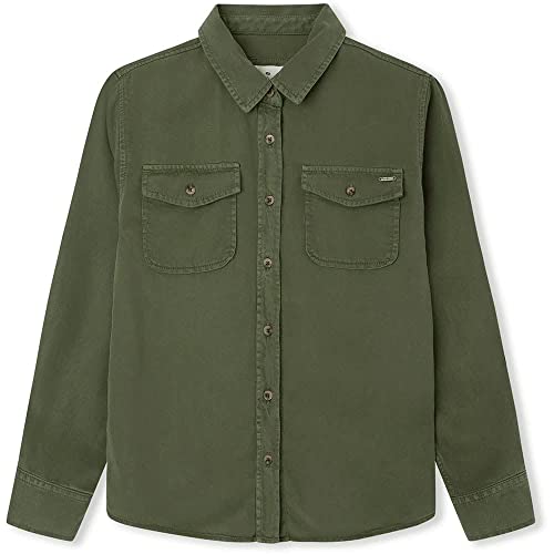 Pepe Jeans Mädchen Zabel Blouse, Green (Thyme), 10 Years von Pepe Jeans