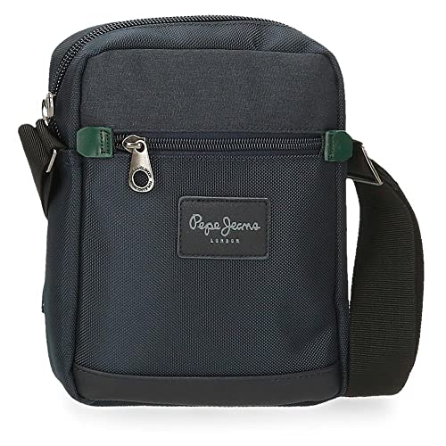 Pepe Jeans Green Bay Umhängetasche Medium Blau 17 x 22 x 8 cm Polyester und PU, Grün (Grün), Talla única, Mittlere Umhängetasche von Pepe Jeans