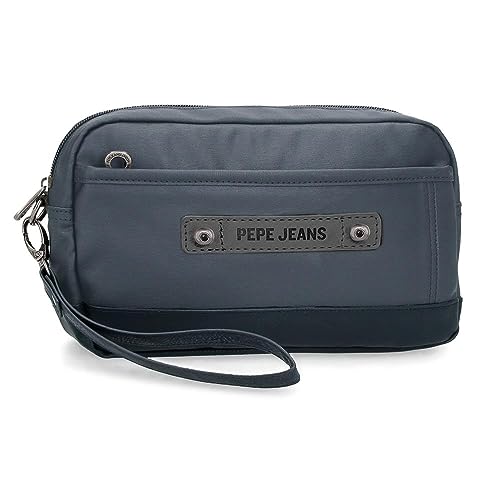 Pepe Jeans Hatfield Handtasche, Blau, 24,5 x 15 x 6 cm, Polyester, blau, Talla única, handtasche von Pepe Jeans