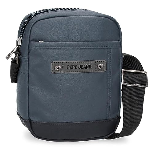 Pepe Jeans Hatfield Kleine Umhängetasche Blau 15x19,5x6 cm Polyester, blau, Talla única, Kleine Umhängetasche von Pepe Jeans