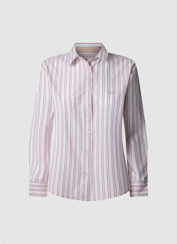 Pepe Jeans Hemdbluse CLEVER mit Logostickerei von Pepe Jeans