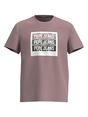 Pepe Jeans Herren Acee T-Shirt, Pink (Bleach Pink), M von Pepe Jeans