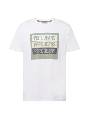 Pepe Jeans Herren Acee T-Shirt, White (White), XL von Pepe Jeans