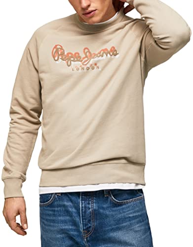 Pepe Jeans Herren Agamunt Sweatshirt, Brown (Malt), L von Pepe Jeans