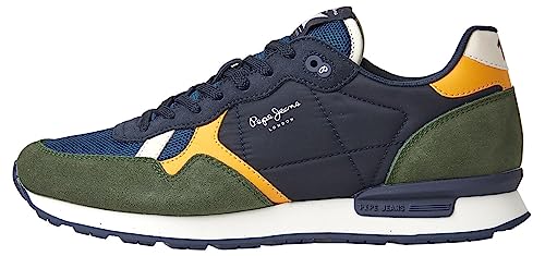 Pepe Jeans Herren BRIT Heritage M Sneaker, Blue (Navy), 41 EU von Pepe Jeans