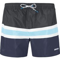 Pepe Jeans Herren Badeshorts schwarz Mikrofaser gestreift von Pepe Jeans