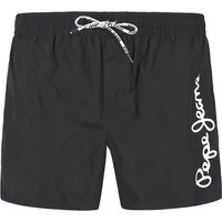 Pepe Jeans Herren Badeshorts schwarz Mikrofaser unifarben von Pepe Jeans