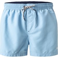 Pepe Jeans Herren Badeshorts blau Mikrofaser unifarben von Pepe Jeans